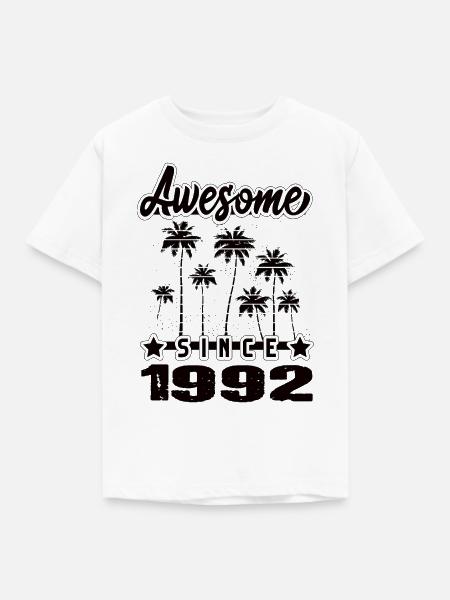 Awesome Since 1992 - Kinder T-Shirt - Weiß
