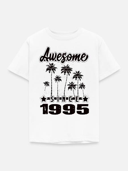Awesome Since 1995 - Kinder T-Shirt - Weiß