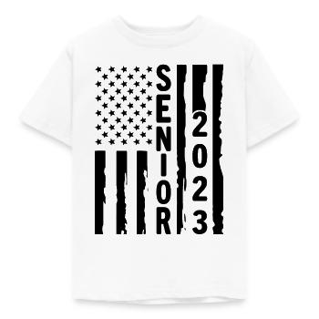 Senioren 2023 - Kinder T-Shirt - Weiß - Vorne - AI Model Kid Male (0cm)