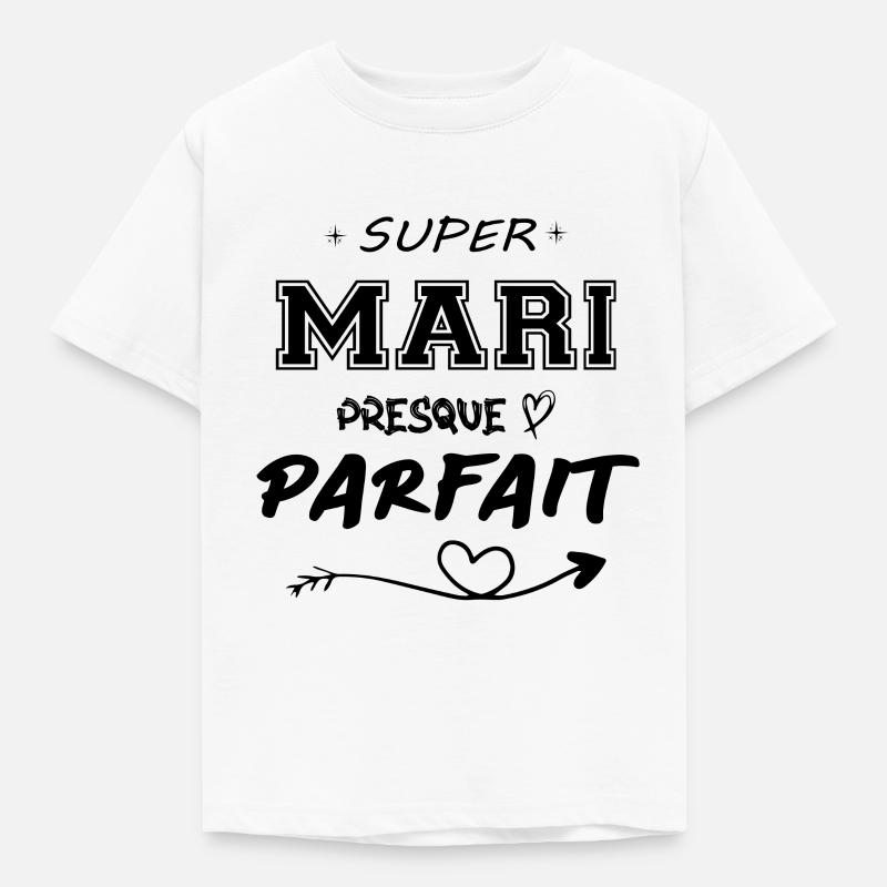 le mari parfait - T-shirt Enfant - blanc
