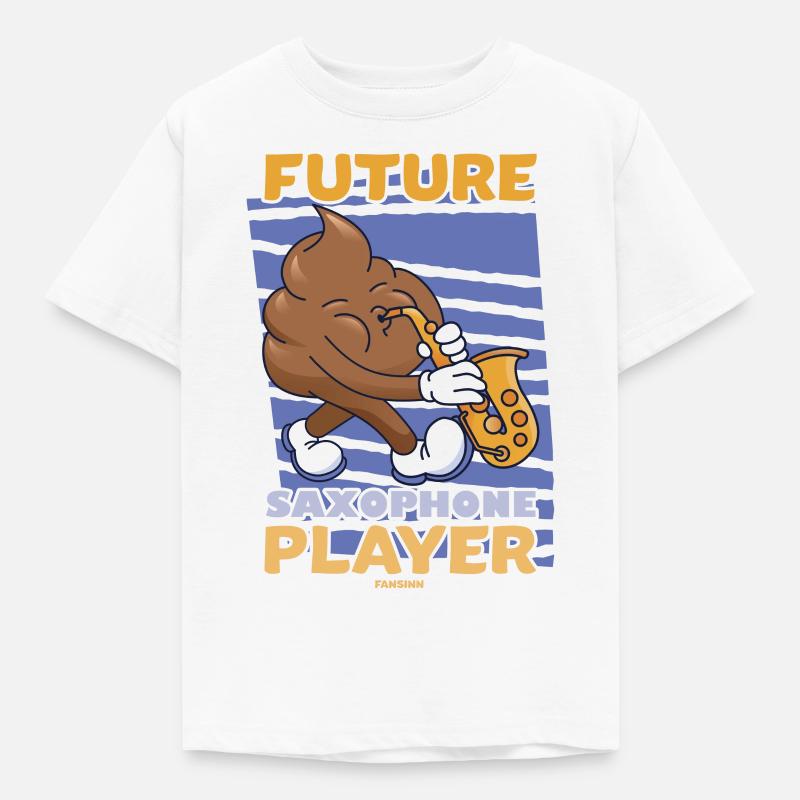 Future Saxophone Player - Kids' T-Shirt - white