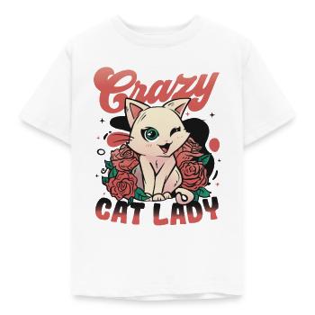 Crazy cat lady - Kids' T-Shirt - white - Front - AI Model Kid Male (0cm)