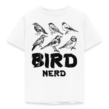 Bird Watching Nerd - Kids' T-Shirt - white - Front - AI Model Kid Male (0cm)