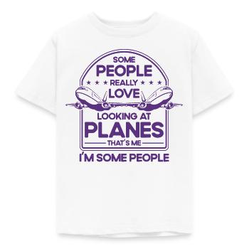 Flugzeug Pilot Flugzeuge Flugzeug Landung Geschenk - Kinder T-Shirt - Weiß - Vorne - AI Model Kid Male (0cm)