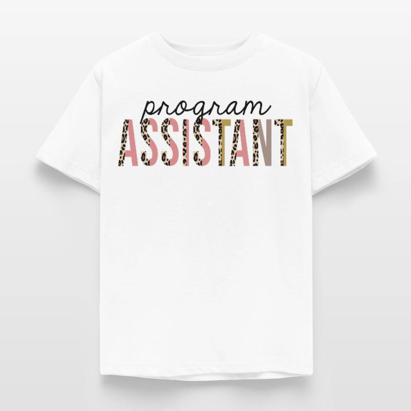 Programmassistent Leopard Print Funny Kinder T-Shirt