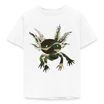 Axolotl Genial Niedlich Kawaii Tier Liebe - Kinder T-Shirt - Weiß - Vorne - AI Model Kid Male (0cm)