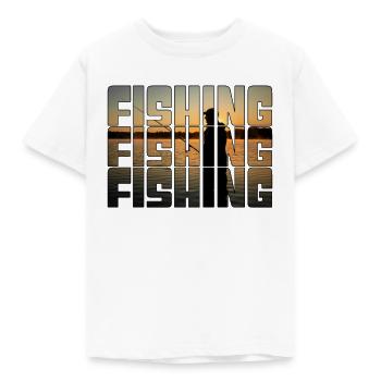 Angeln - Kinder T-Shirt - Weiß - Vorne - AI Model Kid Male (0cm)