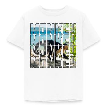 Monkey - Kids' T-Shirt - white - Front - AI Model Kid Male (0cm)
