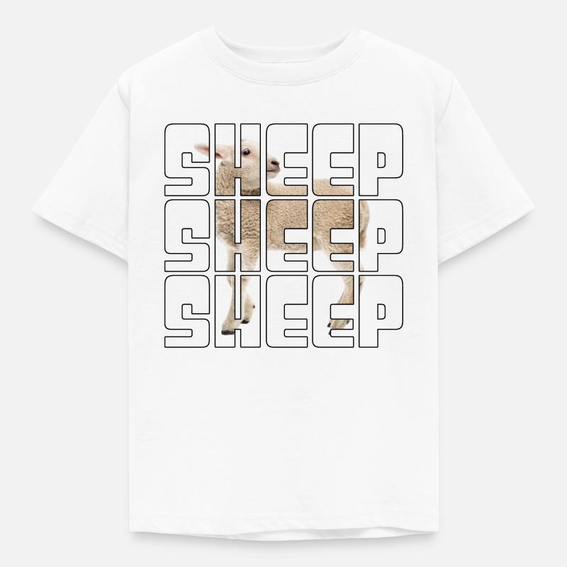 Schaf - Kinder T-Shirt - Weiß