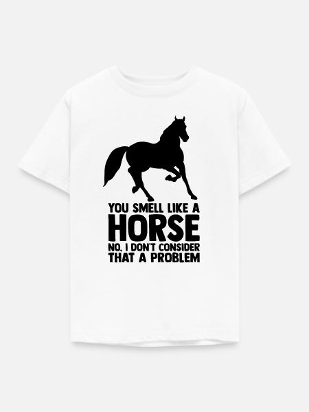 Pferde Reiten Reiter Spruch - Kinder T-Shirt - Weiß