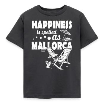 Mallorca Spanien Balearen Sommer Geschenkidee - Kinder T-Shirt - Dunkelgrau - Vorne - AI Model Kid Female (0cm)