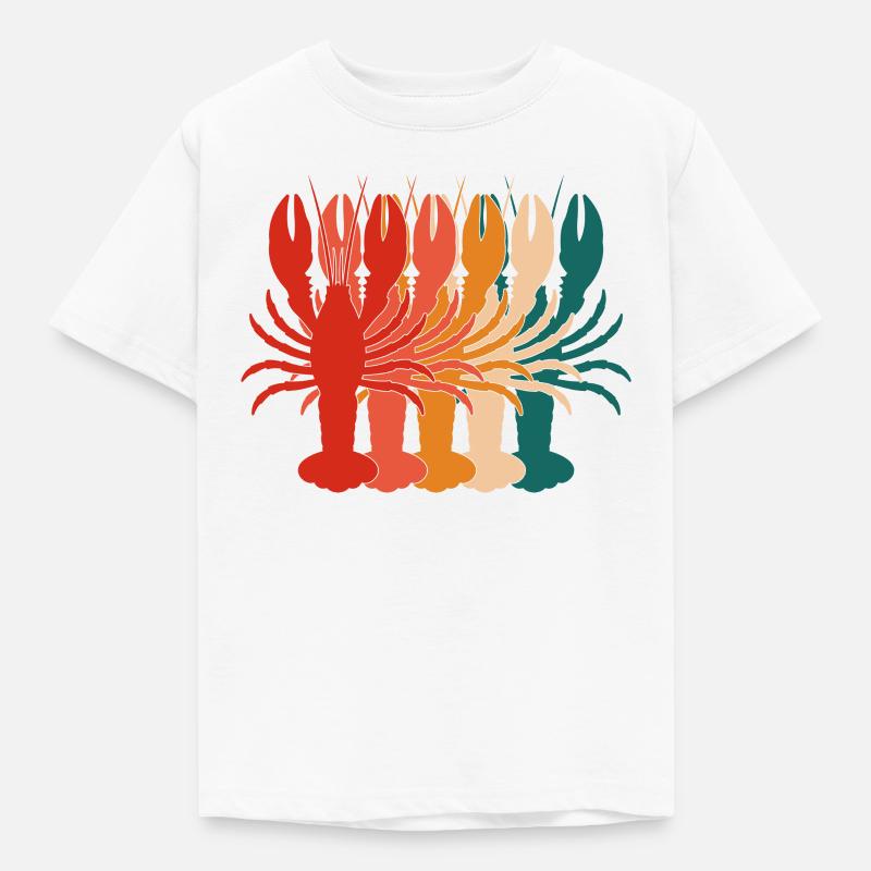 Retro Crawfish For Crawfish Lover - Kinder T-Shirt - Weiß