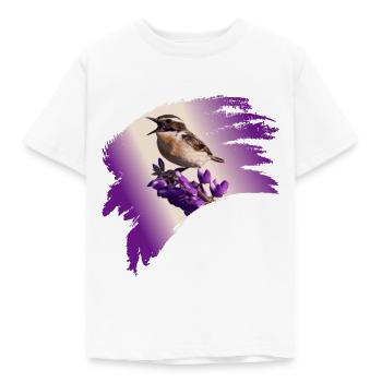 Brownthroat, Bird of the Year 2023 - Kids' T-Shirt - white - Front - AI Model Kid Male (0cm)