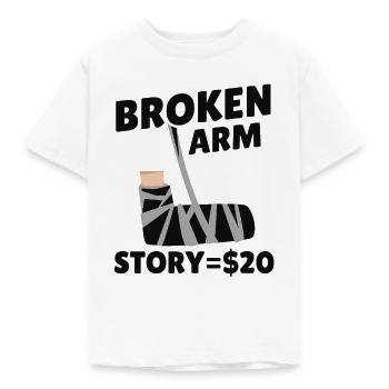 Broken Arm History Bone Elbow - Kids' T-Shirt - white - Front - AI Model Kid Male (0cm)