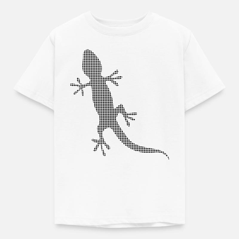 Eidechse - Kinder T-Shirt - Weiß
