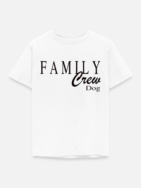 Family Crew Dog - Kinder T-Shirt - Weiß