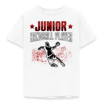 Handballeur Handballeur Junior Handballeuse - T-shirt Enfant - blanc - Devant - AI Model Kid Male (0cm)