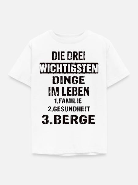 Berge - Kinder T-Shirt - Weiß