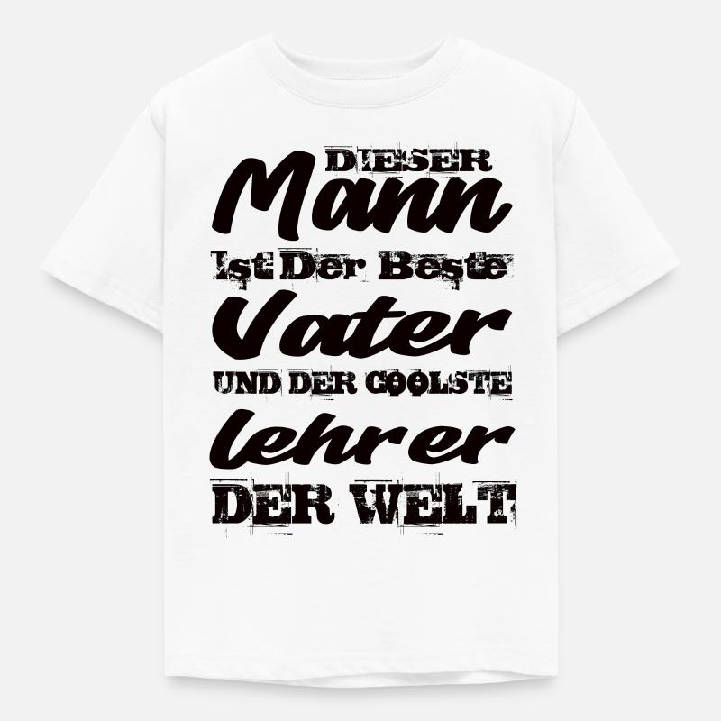 Lehrer - Kinder T-Shirt - Weiß