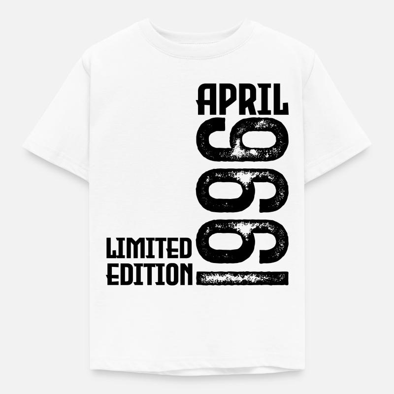 Geschenk April 1996. Jubiläum April 1996. April. - Kinder T-Shirt - Weiß