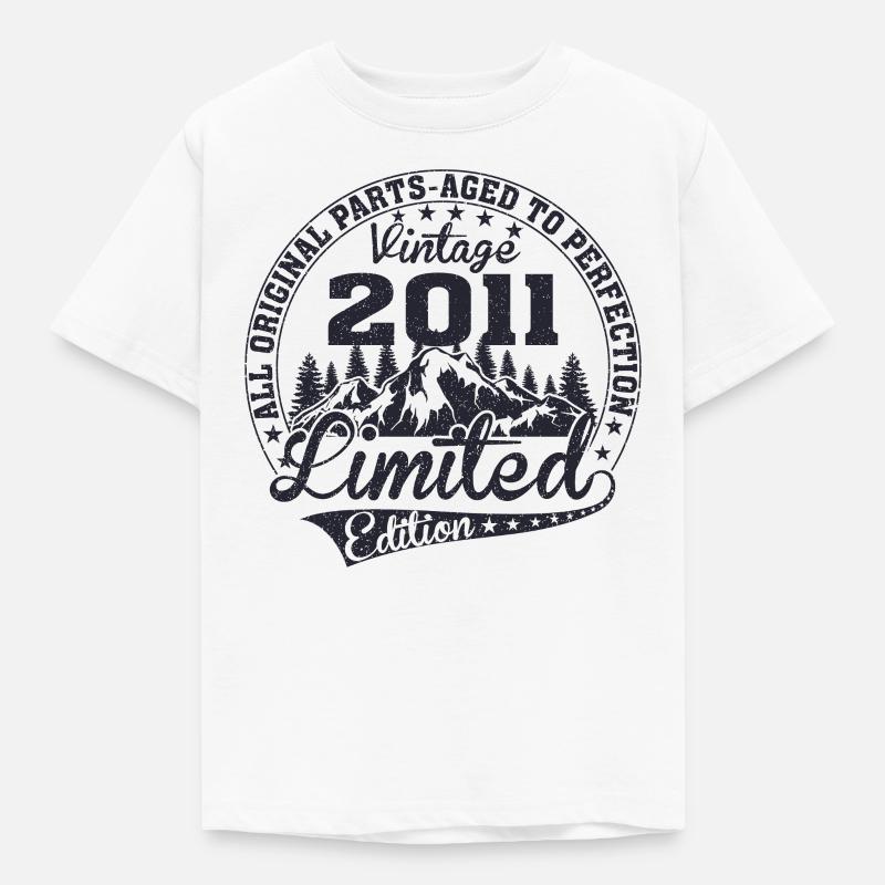 2011 date de naissance / anniversaire année 2011 - T-shirt Enfant - blanc