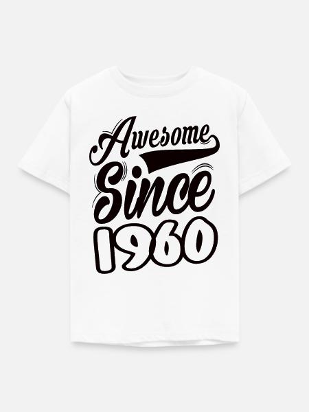 Awesome Since 1960 - Kinder T-Shirt - Weiß