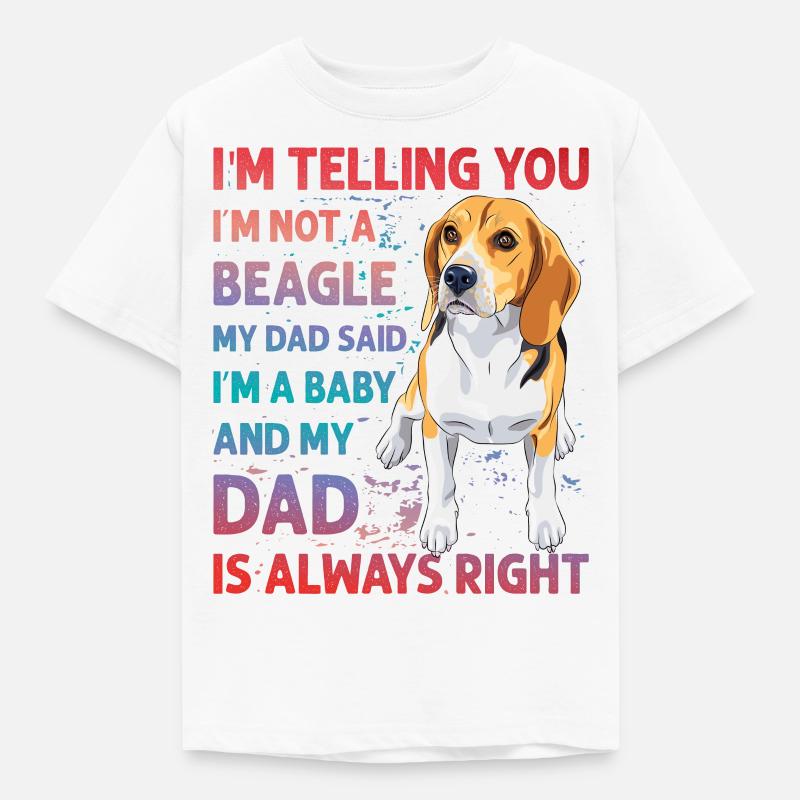 Beagle Lustiger Spruch - Kinder T-Shirt - Weiß
