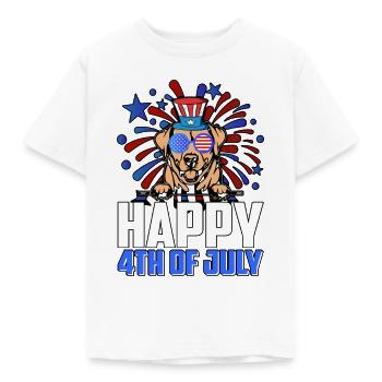 JOYEUX 4 JUILLET - T-shirt Enfant - blanc - Devant - AI Model Kid Male (0cm)