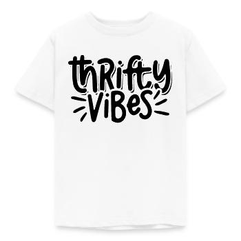 Thrifty Vibes Thrift Shopping Second Hand Thrifter - Kids' T-Shirt - white - Front - AI Model Kid Male (0cm)