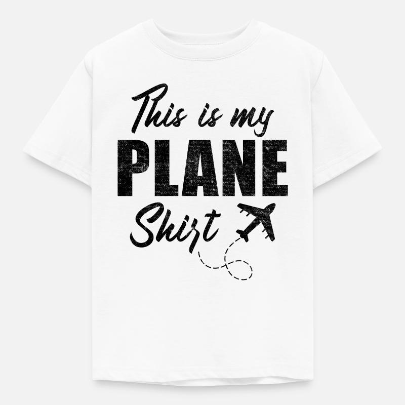 Devis de voyage de vacances - C’est mon avion - T-shirt Enfant - blanc