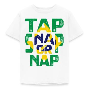 Tap Snap Or Nap - Kinder T-Shirt - Weiß - Vorne - AI Model Kid Male (0cm)
