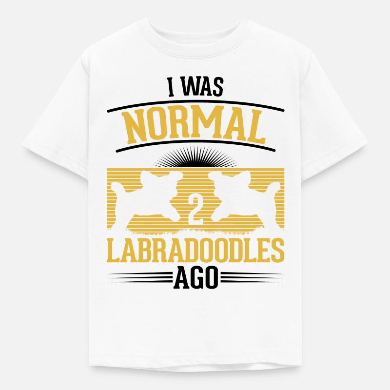 Labradoodle Hundebesitzer Geschenk - Børne-T-shirt - hvid