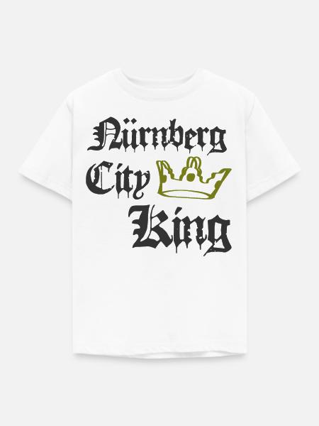 Nürnberg City King - Kinder T-Shirt - Weiß