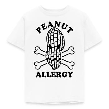 Erdnuss Allergie - Allergisch gegen Erdnüsse - Kinder T-Shirt - Weiß - Vorne - AI Model Kid Male (0cm)