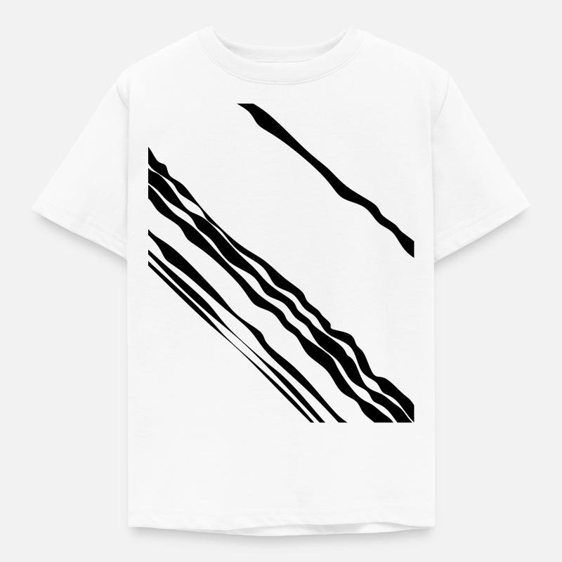 Design Line Black - T-shirt Enfant - blanc