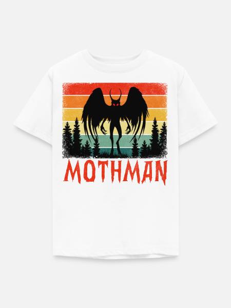 Mothman - Kinder T-Shirt - Weiß
