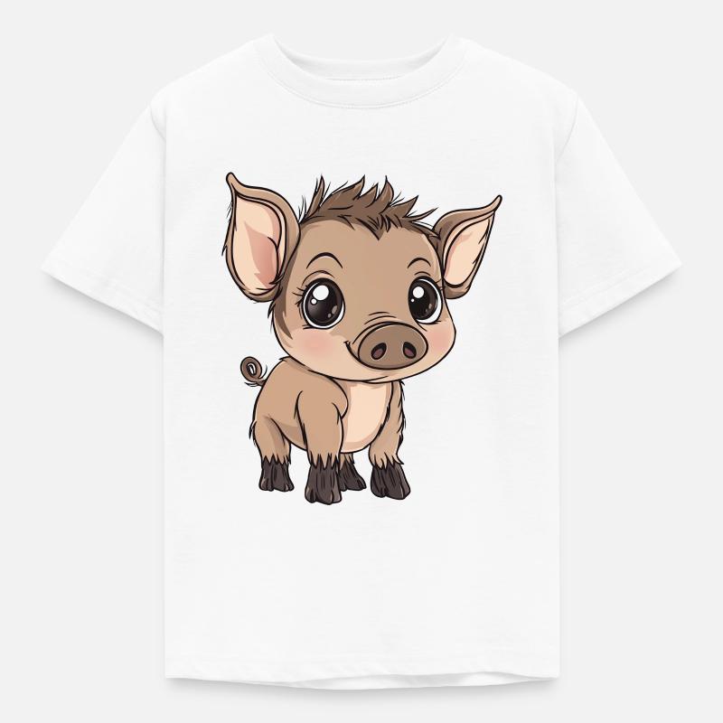 Cinghiale - Maglietta per bambini - bianco
