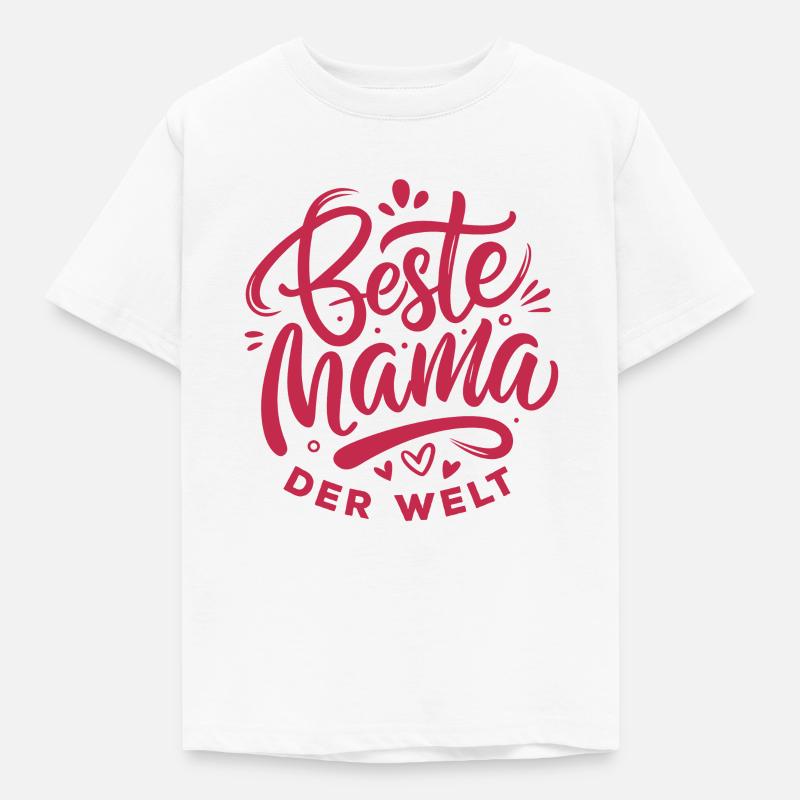 Alles Gute Muttertag, Geschenk zum Muttertag, Mutt - Kinder T-Shirt - Weiß