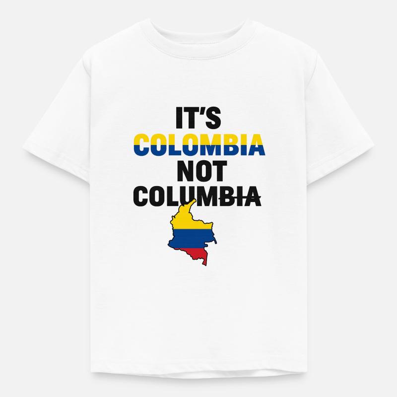 C’est la Colombie et non la Colombie - T-shirt Enfant - blanc