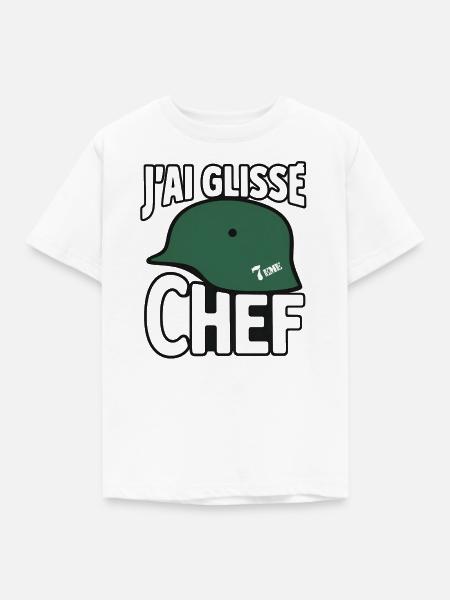 Ich bin ausgerutscht, Koch - Kinder T-Shirt - Weiß