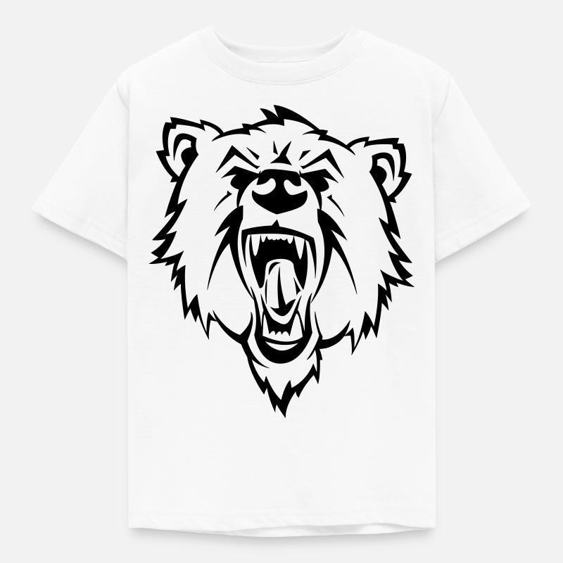 bear - Kinder T-Shirt - Weiß