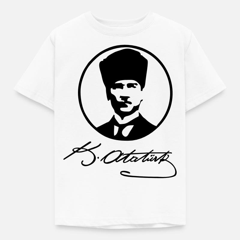 atatuerk2 - Kinder T-Shirt - Weiß