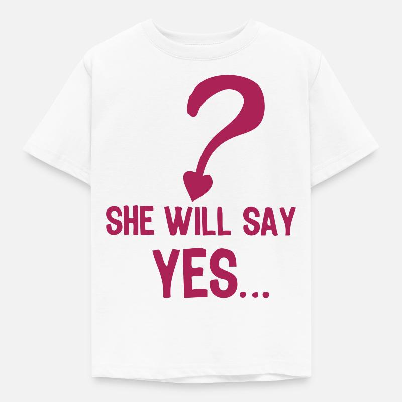 Sie wird ja Hochzeit Hochzeit sagen - Kinder T-Shirt - Weiß