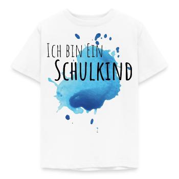 Ich bin ein Schulkind - Kinder T-Shirt - Weiß - Vorne - AI Model Kid Male (0cm)