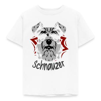 Shnauzer Dog - T-shirt Enfant - blanc - Devant - AI Model Kid Male (0cm)