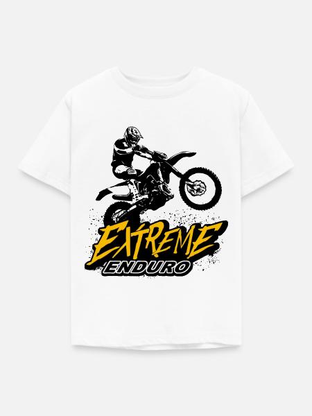 Enduro Offroad - Kinder T-Shirt - Weiß