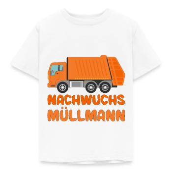 Kinder Nachwuchs Müllmann Müllabfuhr - Kinder T-Shirt - Weiß - Vorne - AI Model Kid Male (0cm)