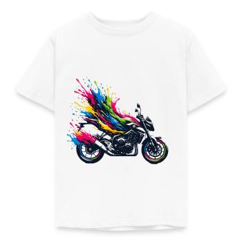Motorrad Biker Passion Roadster - Kinder T-Shirt - Weiß - Vorne - AI Model Kid Male (0cm)