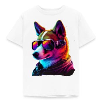 Basenji Dogs Basenjis - Kids' T-Shirt - white - Front - AI Model Kid Male (0cm)