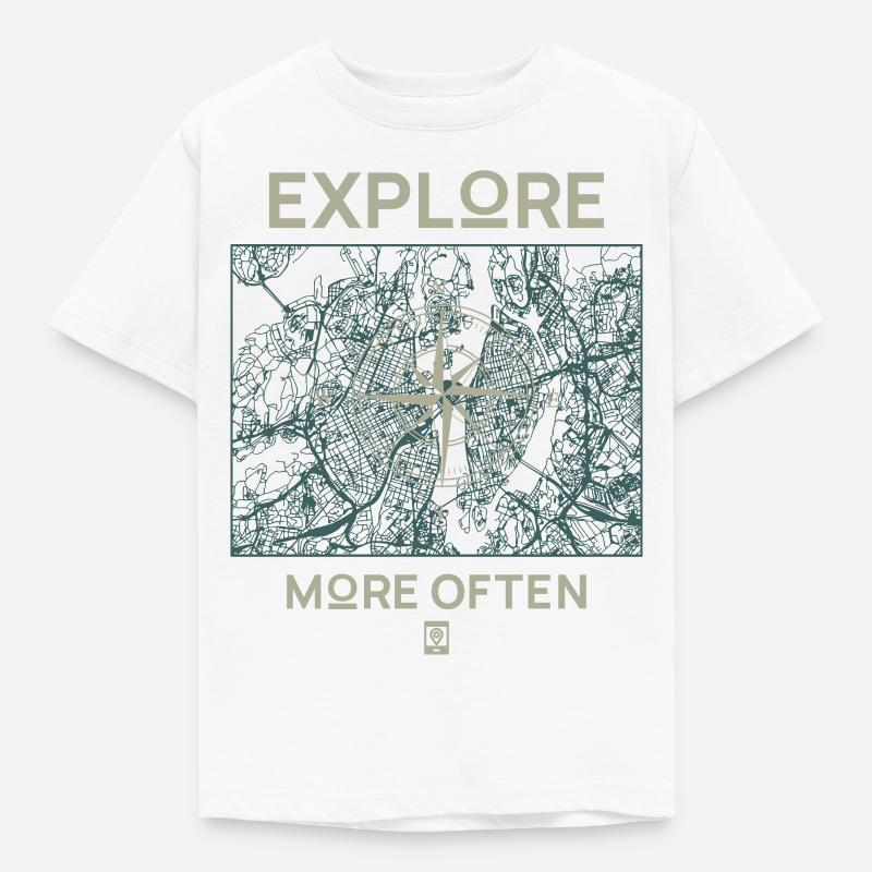 Explore More Often - Kids' T-Shirt - white